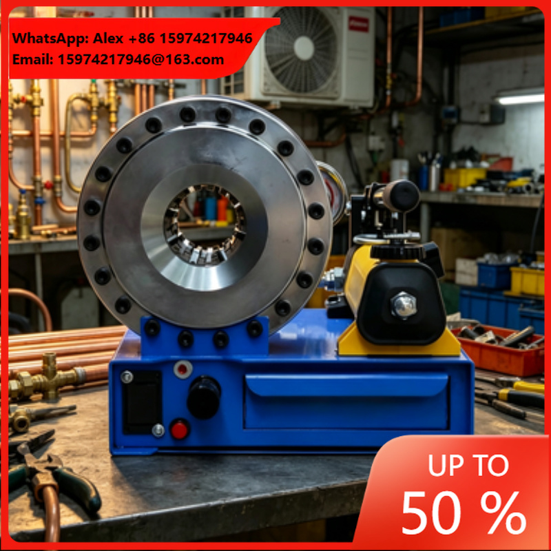 Hydraulic Hose Crimper Machine - Lightweight Mobile Van Service Manual Hose