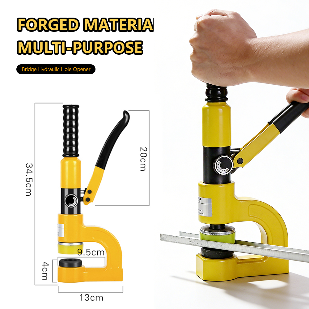 Hydraulic Knockout Punch Set - Portable Hydraulic Hole Puncher Manual Hydraulic
