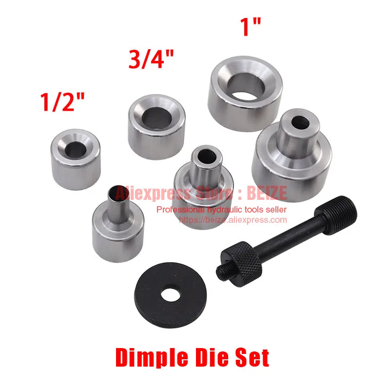 Hydraulic Knockout Punch Set - Upgrade 3 Piece Dimple Die Set