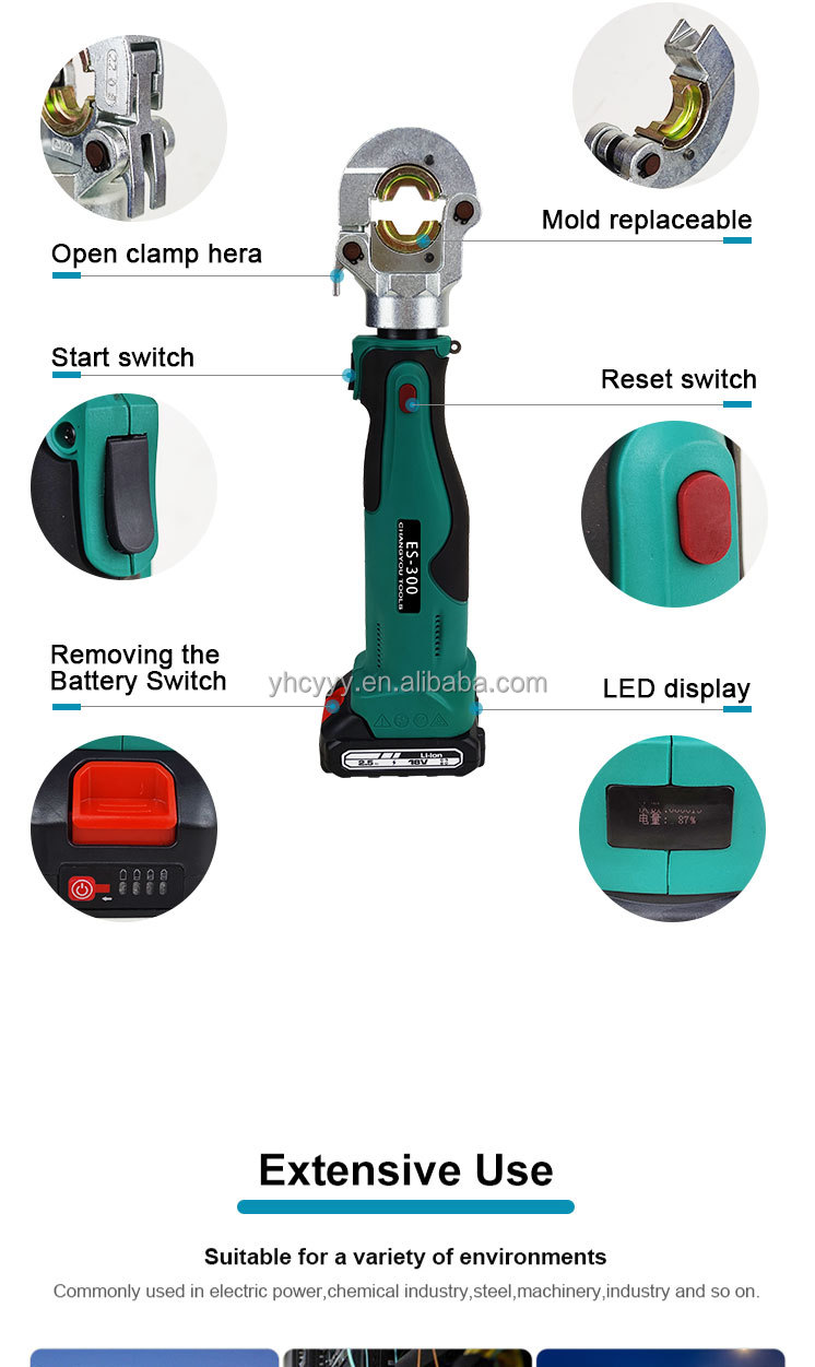 ES-300 6T 300mm2 Battery Power - огляд і ціна Electric Hydraulic Crimping Tool 300Mm2