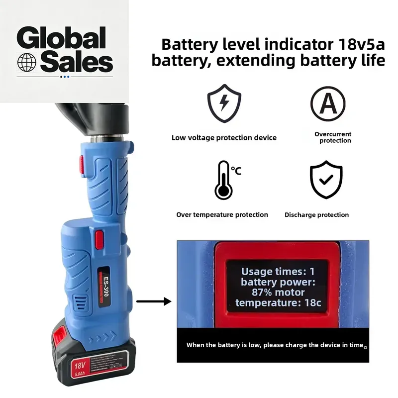 ES-300 Battery Powered Hydraul - огляд і ціна Hydraulic Crimping Tool 16-300Mm2