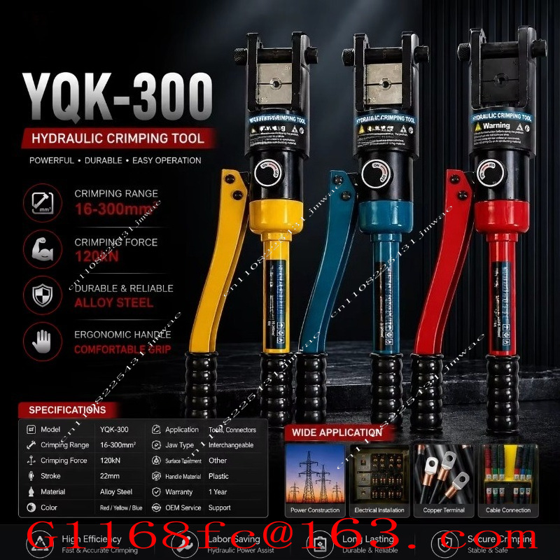 YQK-300 Industrial Grade Manua - огляд і ціна Hydraulic Crimping Tool 16-300Mm2