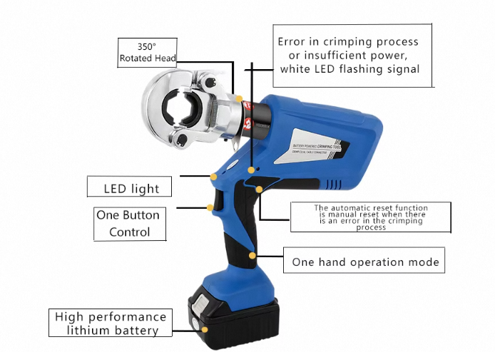 ED-300 Battery Electric Powere - огляд і ціна Electric Hydraulic Crimping Tool 300Mm2