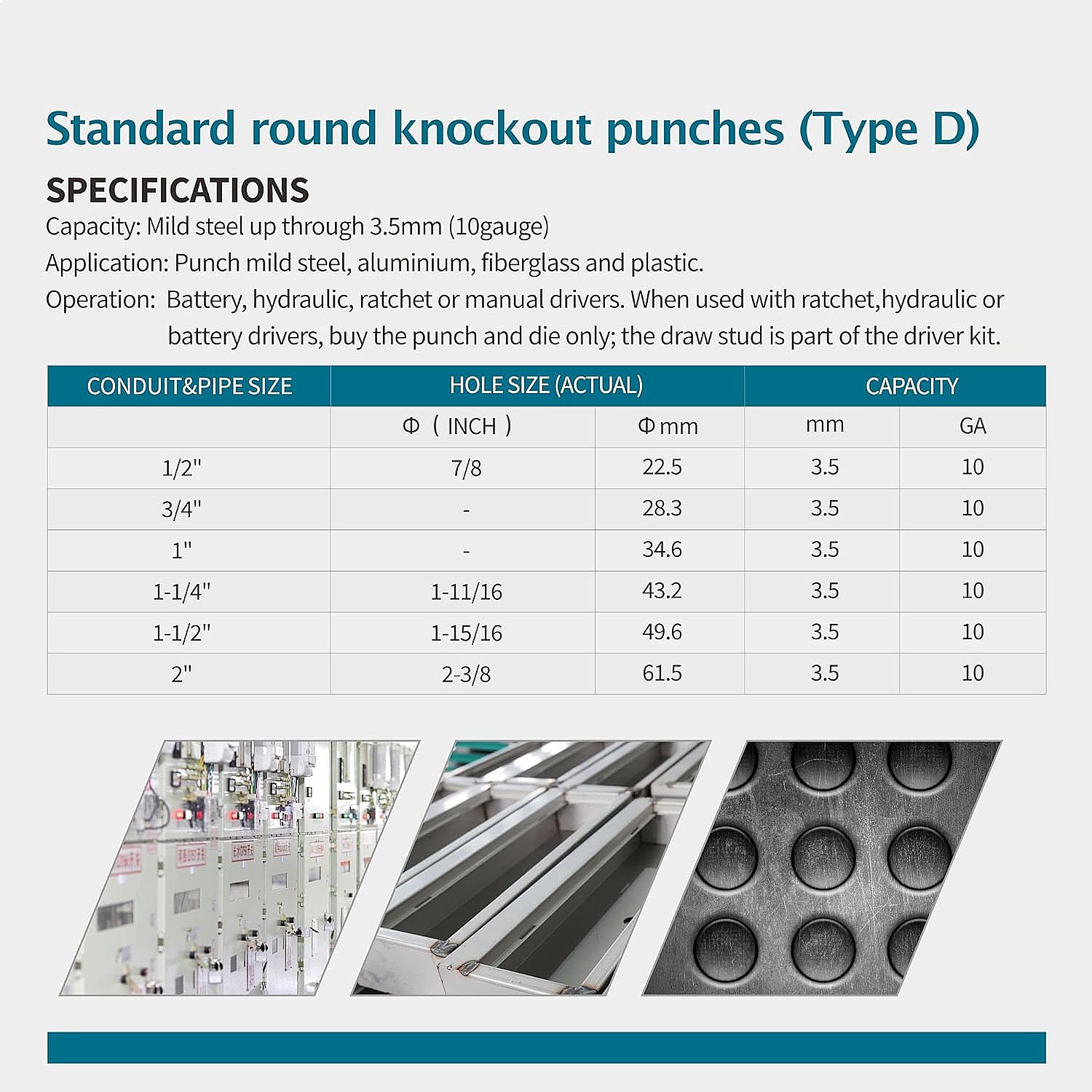 Hydraulic Knockout Punch Set 1 - огляд і ціна Hydraulic Knockout Punch Set