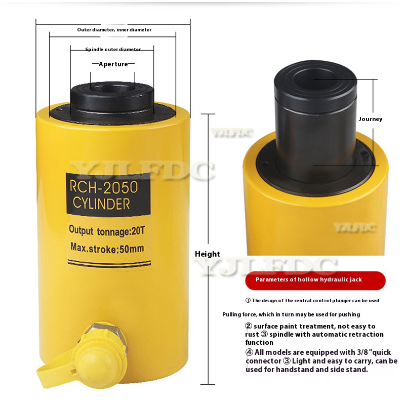 RCH-2050 Jack Hollow Plunger R - огляд і ціна Hydraulic Bearing Puller Set