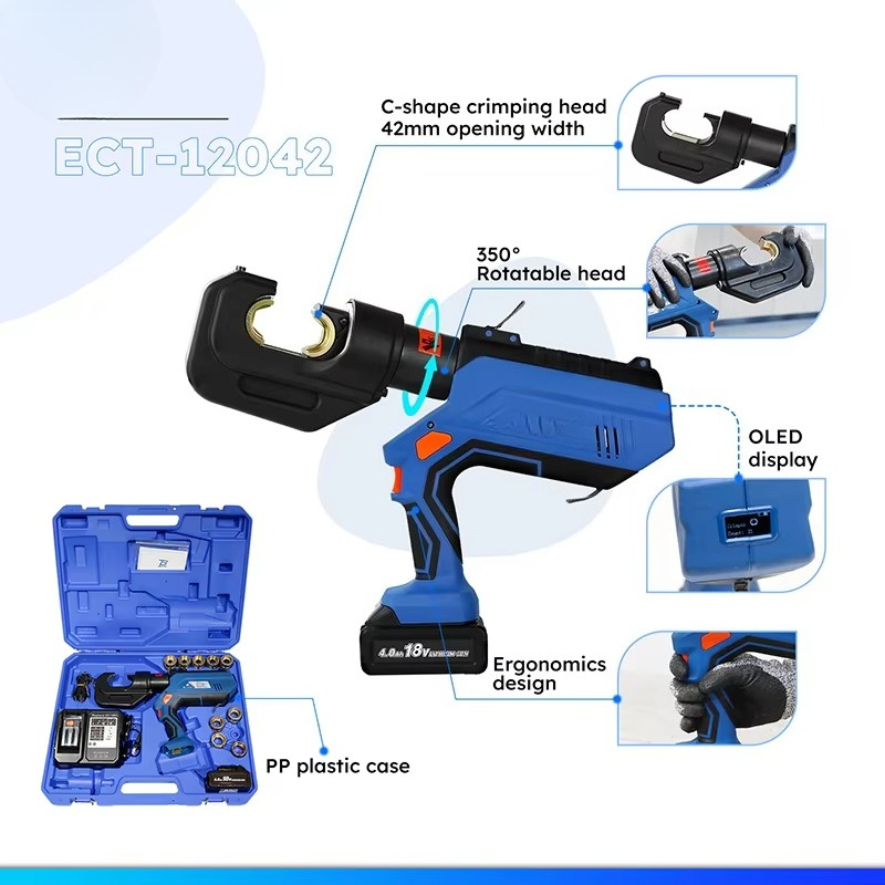 Connector Copper Cordless Elec - огляд і ціна Hydraulic Crimping Tool 400Mm2