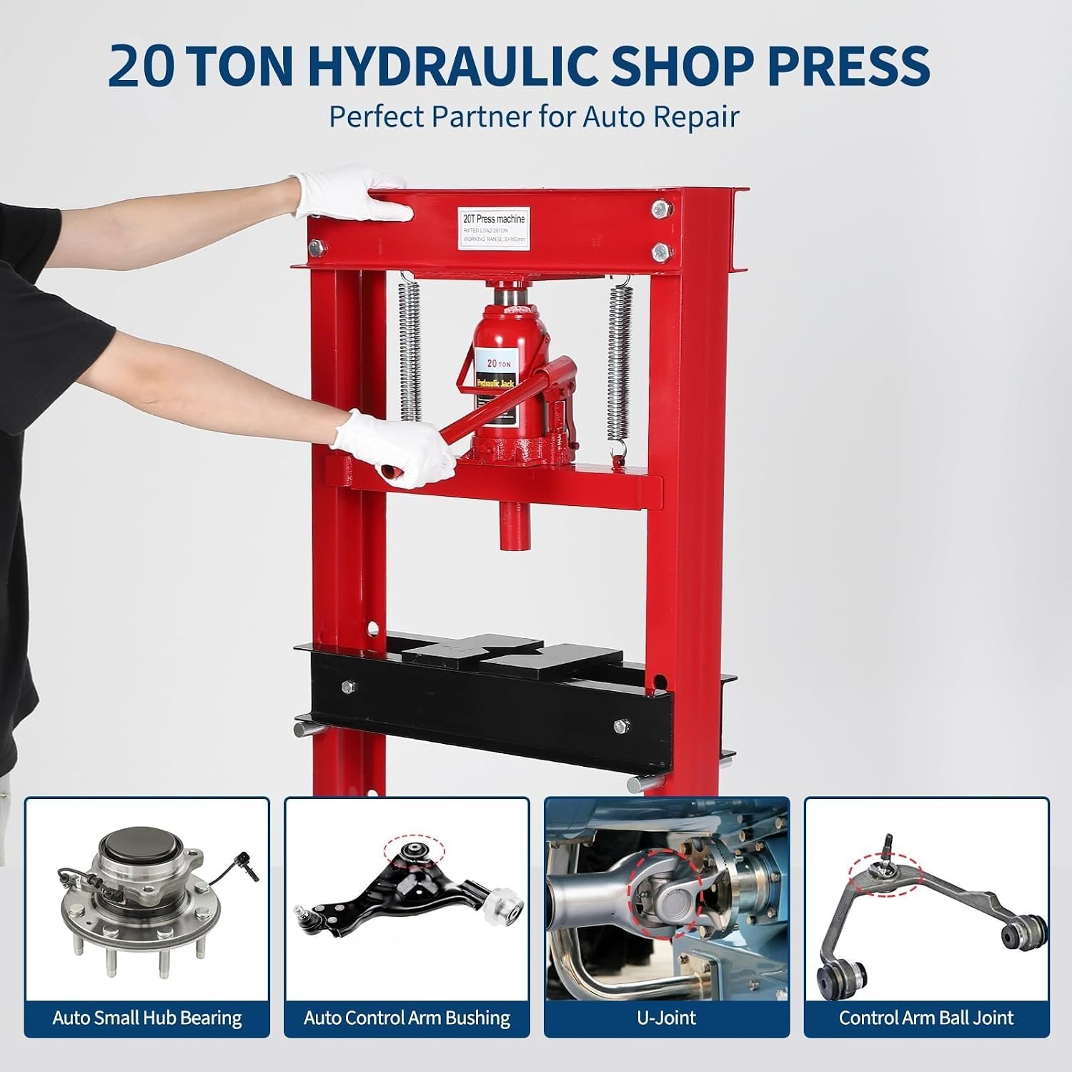 Tacleekii 20 Ton Heavy-Duty H- - огляд і ціна Hydraulic Press 20 Ton Shop Press