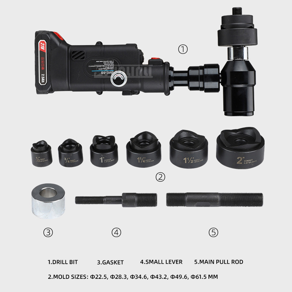 Hydraulic Hole Opener with Str - огляд і ціна Hydraulic Knockout Punch Set